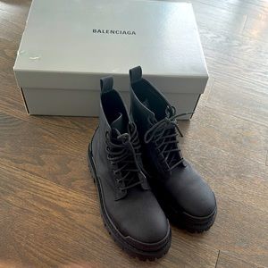 Brand new Balenciaga Black Nylon Strike Boots size 37